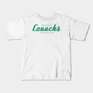 vancouver canucks vintage hockey Kids T-Shirt